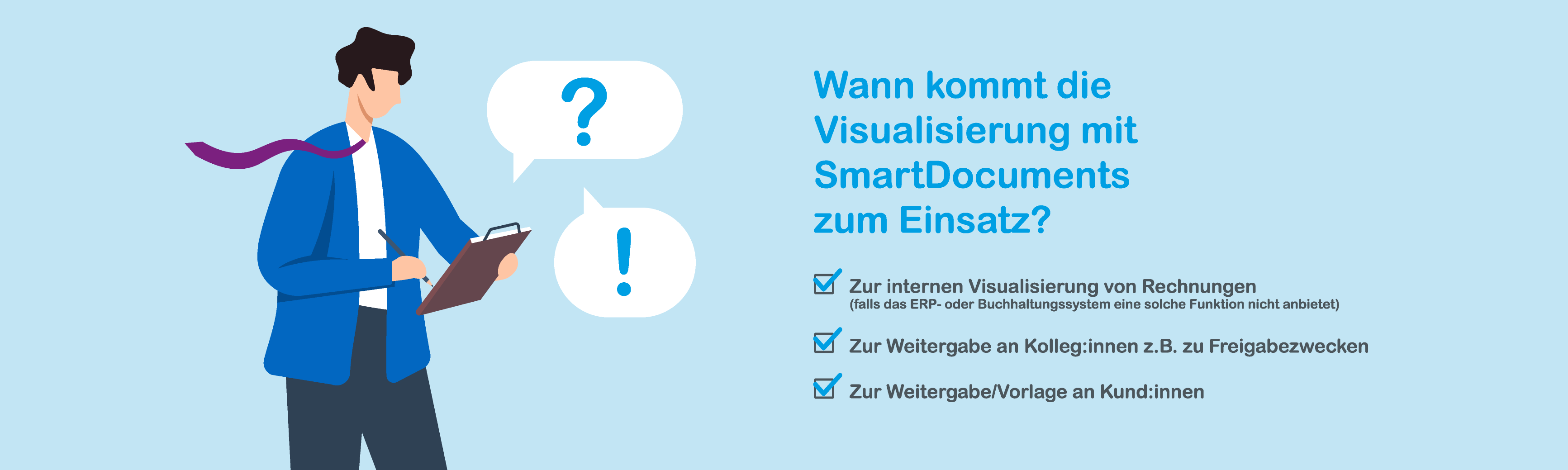 Wann kommt die Visualisierung mit SmartDocuments zum Einsatz?